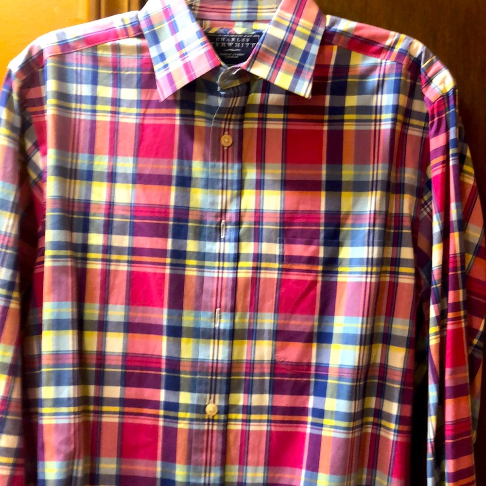 Charles Tyrwhitt Shirt / Slim Fit/ Multi pink plaid